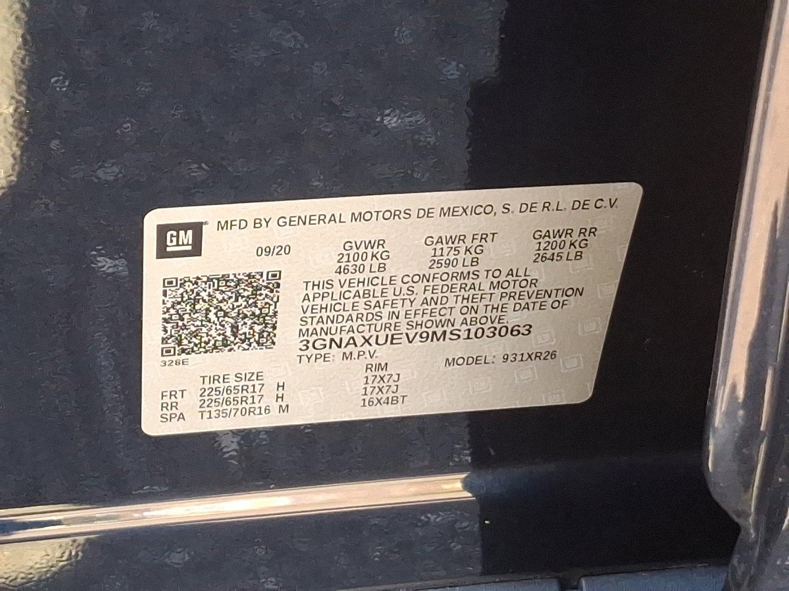 2021 Chevrolet Equinox Vehicle Photo in Trevose, PA 19053