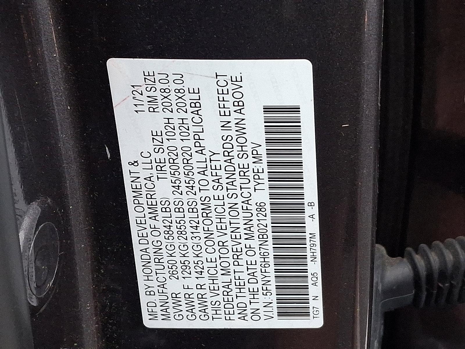 2022 Honda Pilot Vehicle Photo in Harrisburg, PA 17111