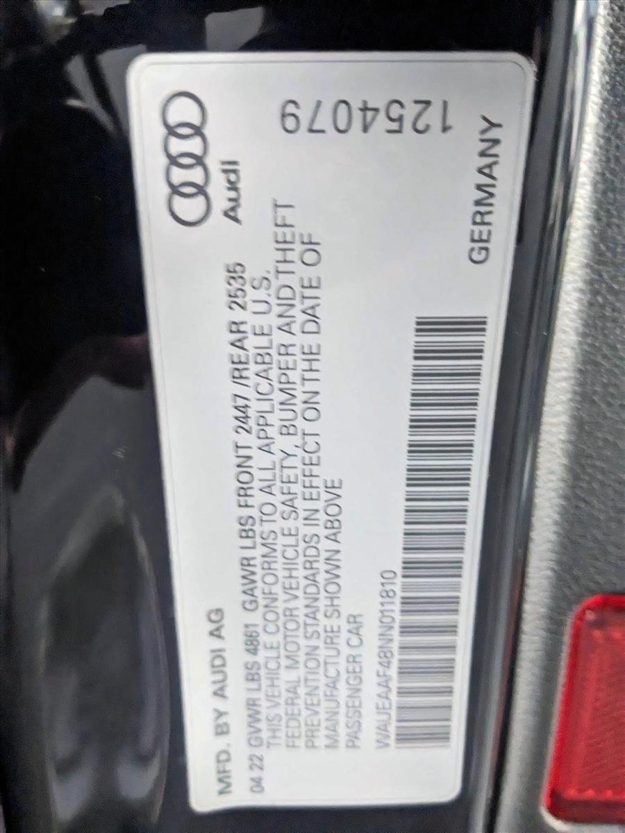 2022 Audi A4 Sedan Vehicle Photo in TIMONIUM, MD 21093-2300