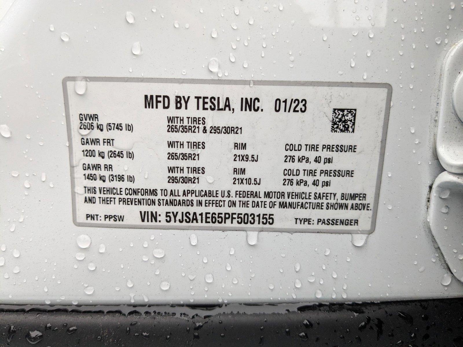 2023 Tesla Model S Vehicle Photo in Sanford, FL 32771