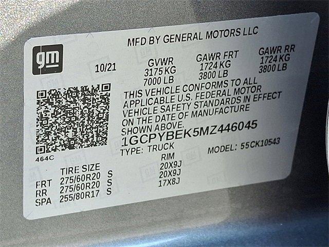 2021 Chevrolet Silverado 1500 Vehicle Photo in LANCASTER, PA 17601-0000