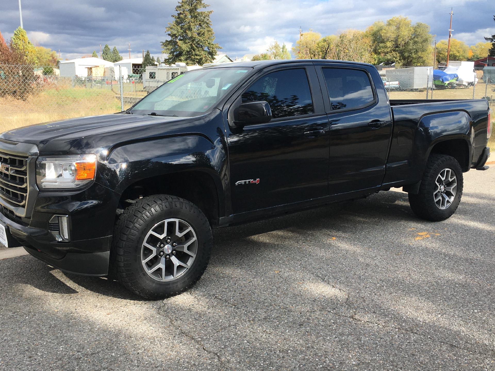 Used 2021 GMC Canyon AT4 with VIN 1GTG6FEN3M1150236 for sale in Coeur D'alene, ID