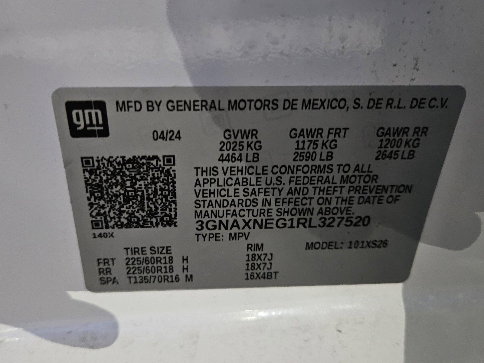 2024 Chevrolet Equinox Vehicle Photo in GREENACRES, FL 33463-3207