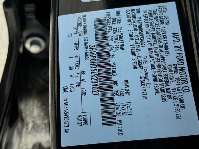 2020 Ford Fusion Vehicle Photo in MIDDLETON, WI 53562-1492