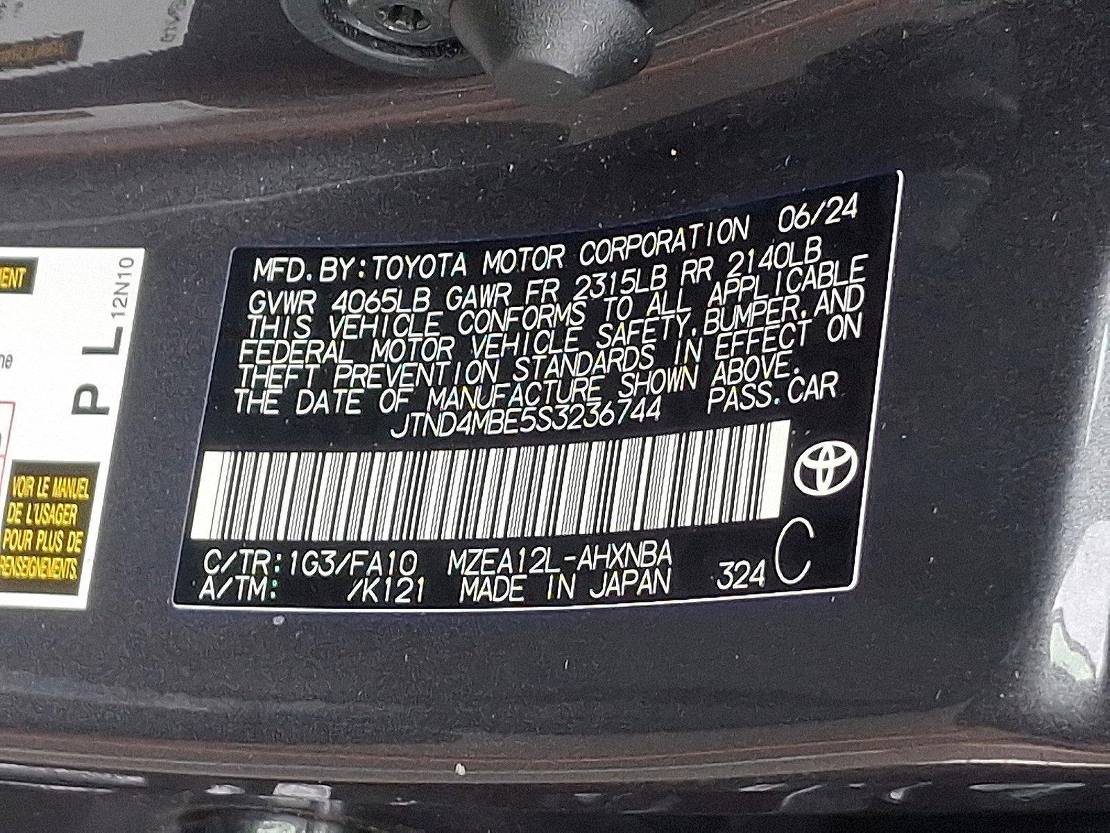 2025 Toyota Corolla Hatchback Vehicle Photo in Harrisburg, PA 17111