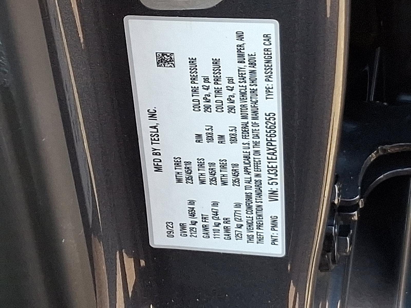 2023 Tesla Model 3 Vehicle Photo in Trevose, PA 19053