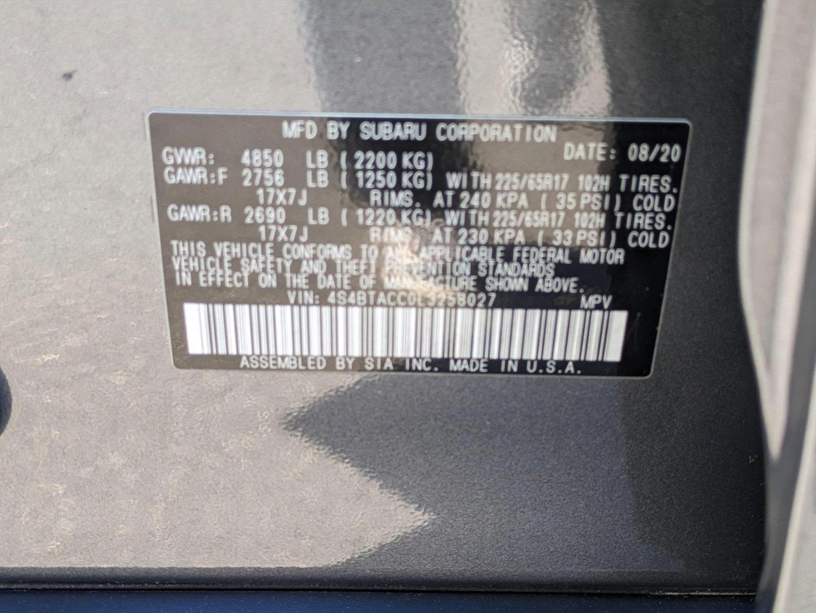 2020 Subaru Outback Vehicle Photo in Jacksonville, FL 32244