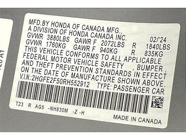 2024 Honda Civic Sedan Vehicle Photo in Grapevine, TX 76051