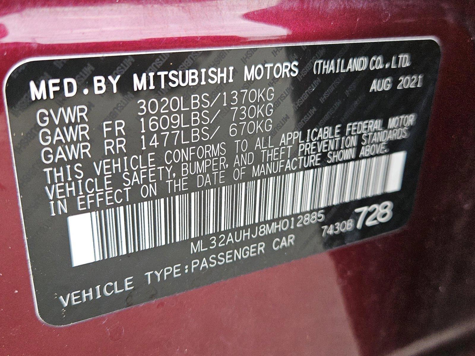 2021 Mitsubishi Mirage Vehicle Photo in CORPUS CHRISTI, TX 78416-1100