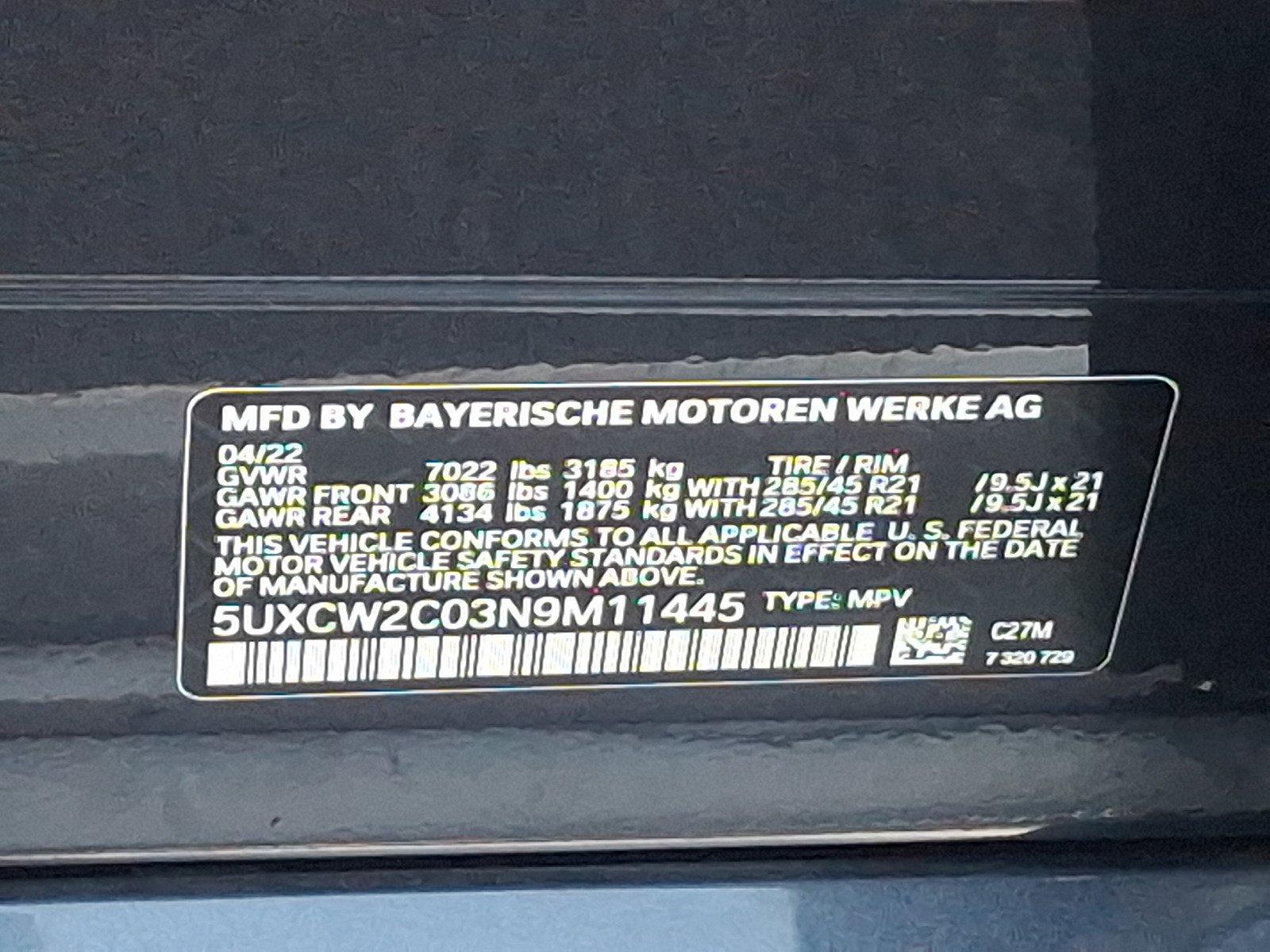 2022 BMW X7 xDrive40i Vehicle Photo in Harrisburg, PA 17111