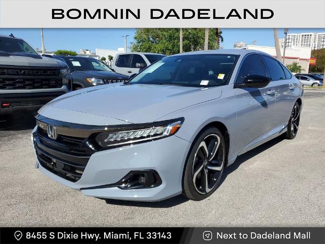 Used 2022 Honda Accord Sport SE with VIN 1HGCV1F47NA034597 for sale in Miami, FL