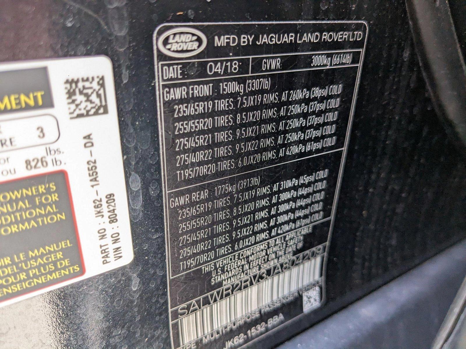2018 Land Rover Range Rover Sport Vehicle Photo in Pompano Beach, FL 33064