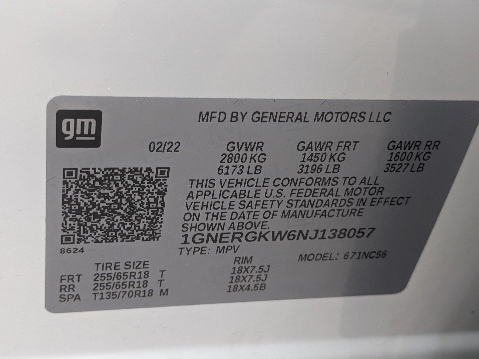 2022 Chevrolet Traverse Vehicle Photo in MIAMI, FL 33172-3015