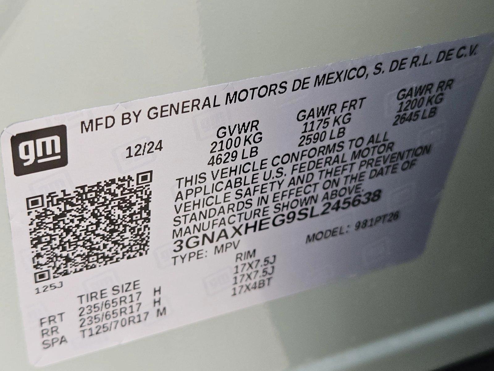 2025 Chevrolet Equinox Vehicle Photo in CORPUS CHRISTI, TX 78416-1100