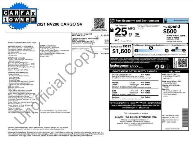 2021 Nissan NV200 Compact Cargo Vehicle Photo in Ardmore, PA 19003