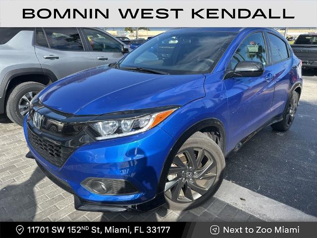 Used 2022 Honda HR-V Sport with VIN 3CZRU5H17NM727107 for sale in Miami, FL