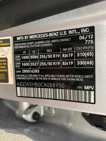 2012 Mercedes-Benz M-Class Vehicle Photo in Appleton, WI 54913