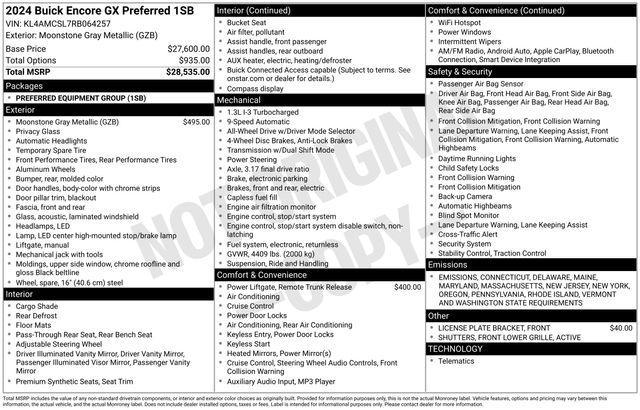 2024 Buick Encore GX Vehicle Photo in DANBURY, CT 06810-5034