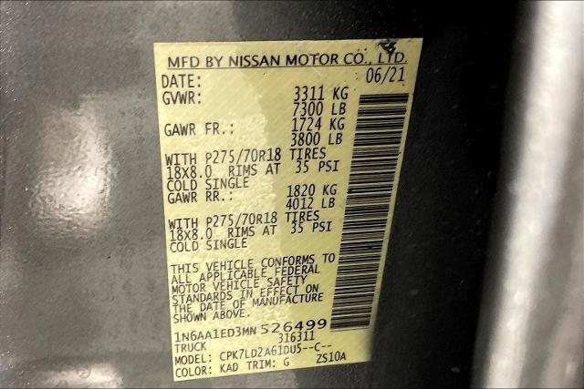 2021 Nissan Titan Vehicle Photo in Tulsa, OK 74129
