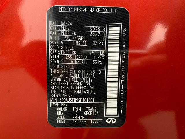 2025 INFINITI QX50 Vehicle Photo in Appleton, WI 54913