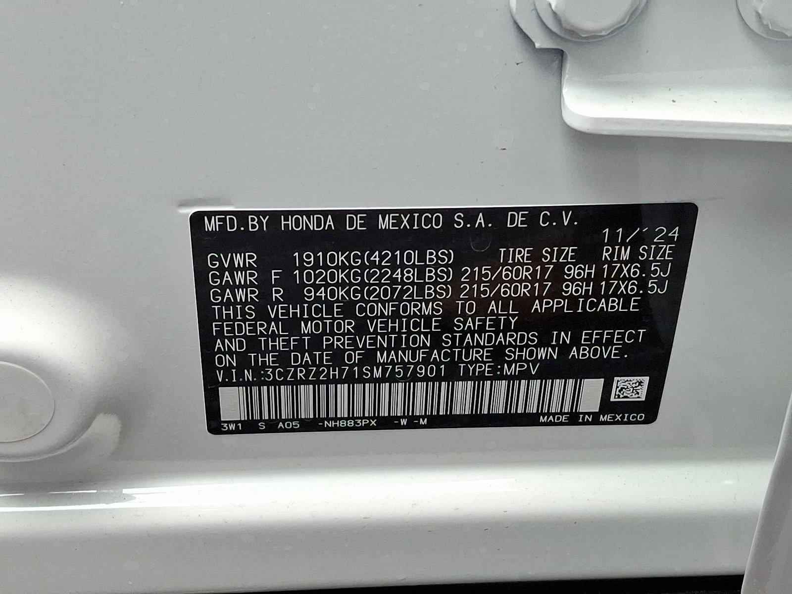 2025 Honda HR-V Vehicle Photo in Harrisburg, PA 17111