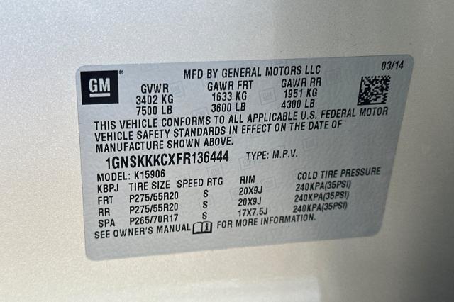 2015 Chevrolet Suburban Vehicle Photo in SPOKANE, WA 99202-2191