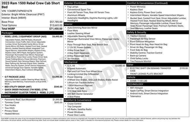 2023 Ram 1500 Vehicle Photo in DANBURY, CT 06810-5034