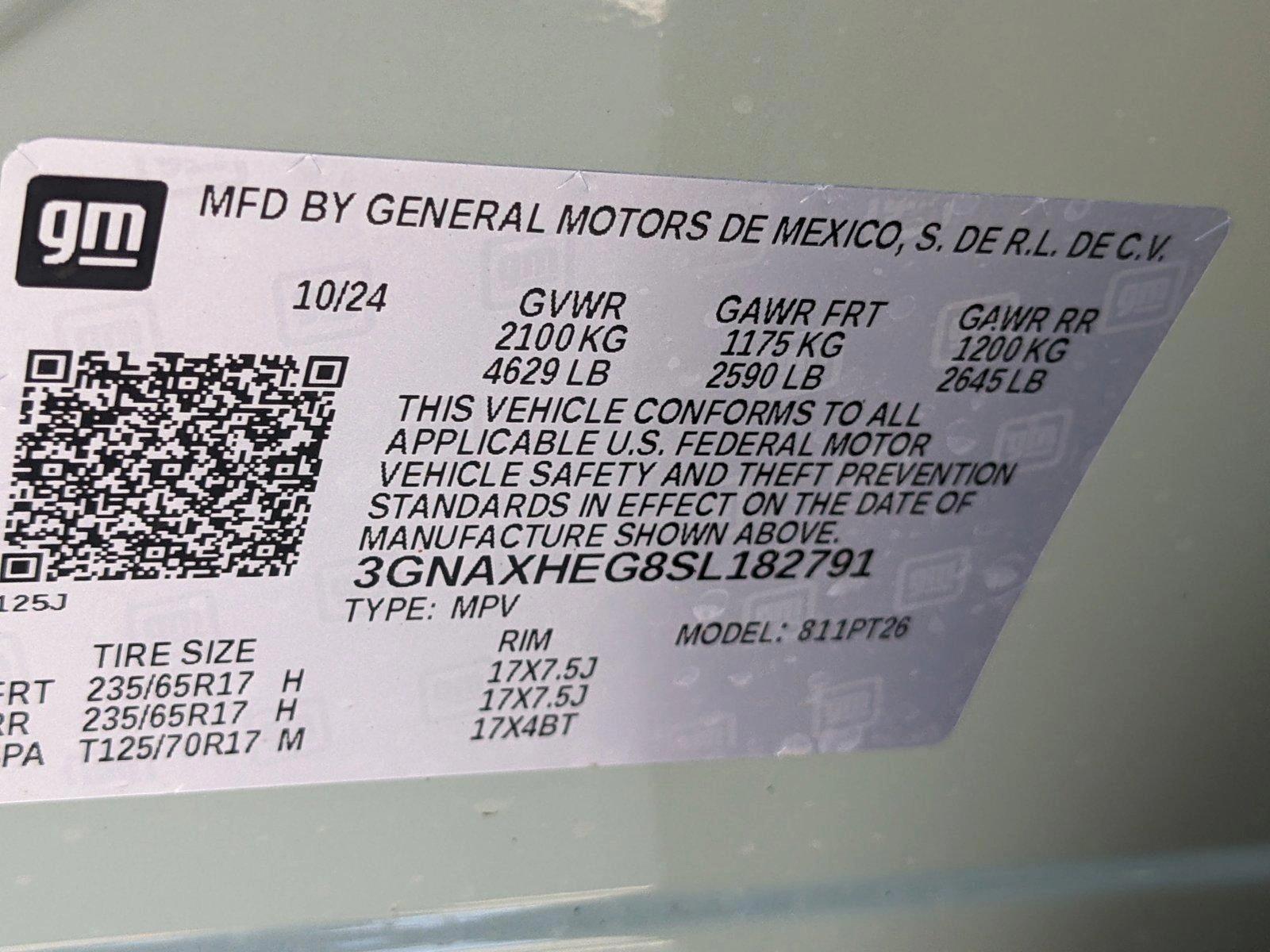 2025 Chevrolet Equinox Vehicle Photo in MIAMI, FL 33172-3015