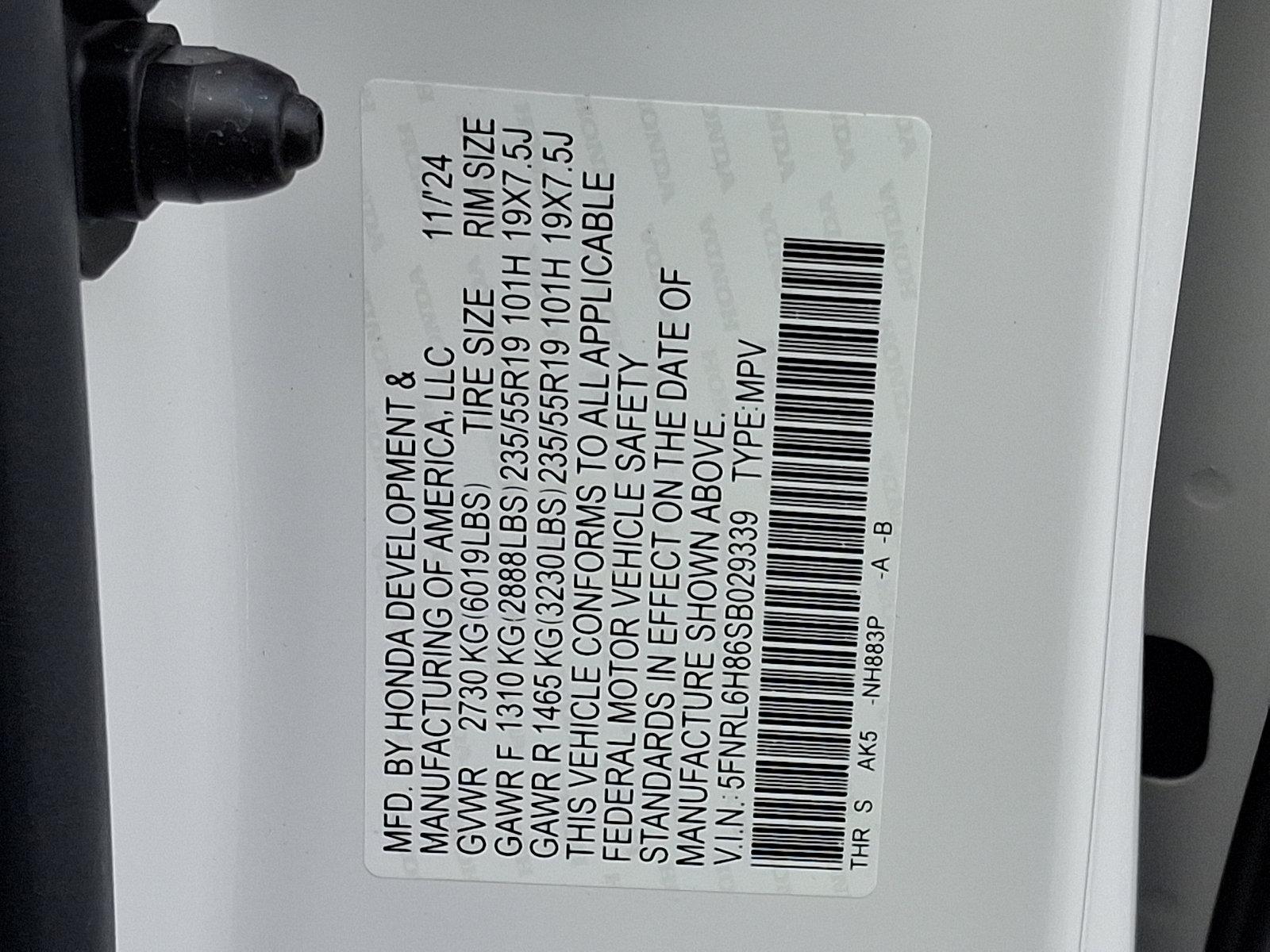 2025 Honda Odyssey Vehicle Photo in Harrisburg, PA 17111