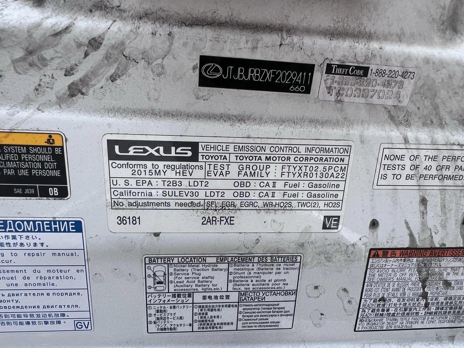 2015 Lexus NX 300h Vehicle Photo in Santa Clarita, CA 91355