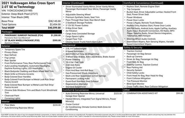 2021 Volkswagen Atlas Cross Sport Vehicle Photo in DANBURY, CT 06810-5034