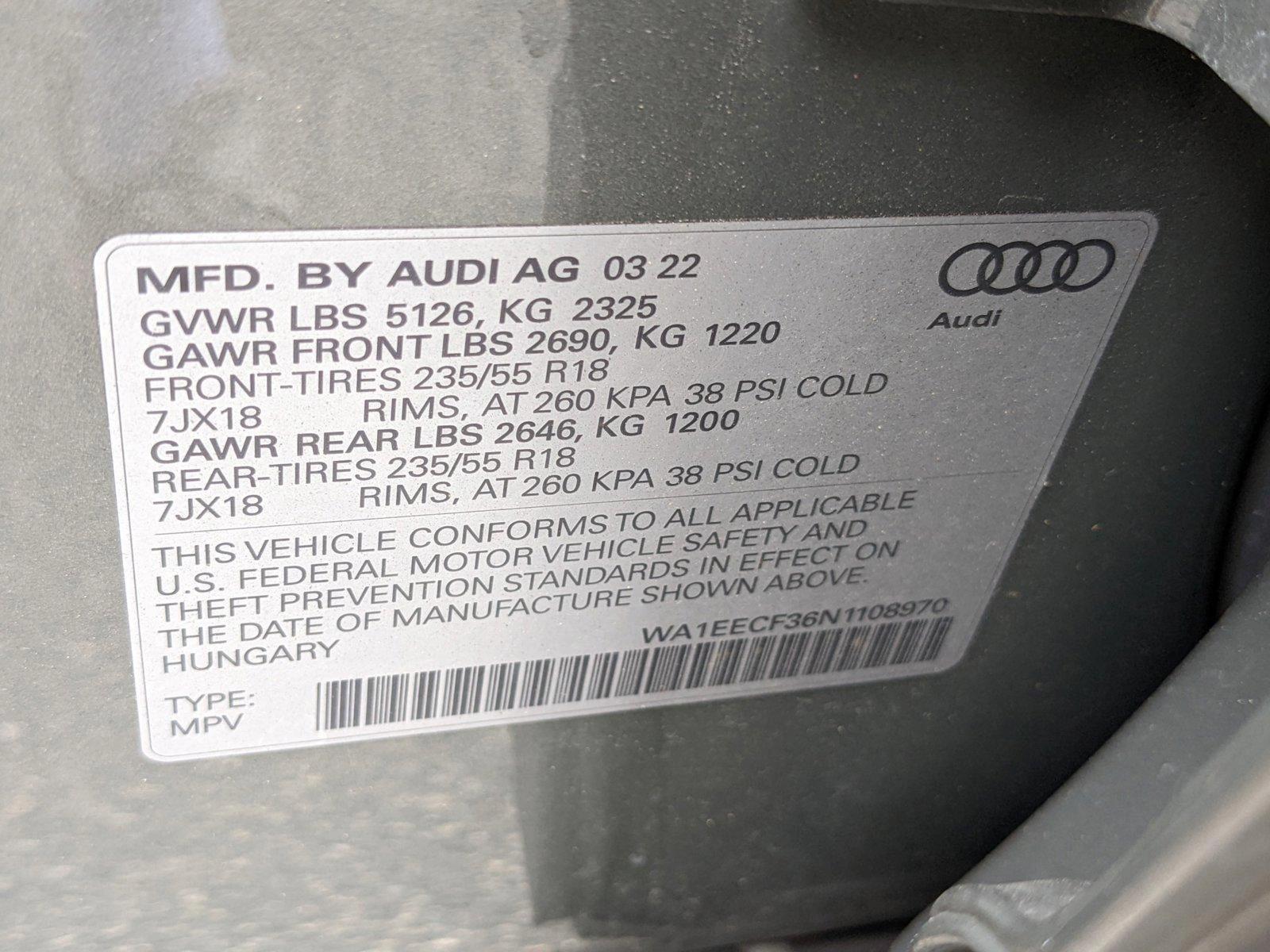 2022 Audi Q3 Vehicle Photo in Orlando, FL 32811