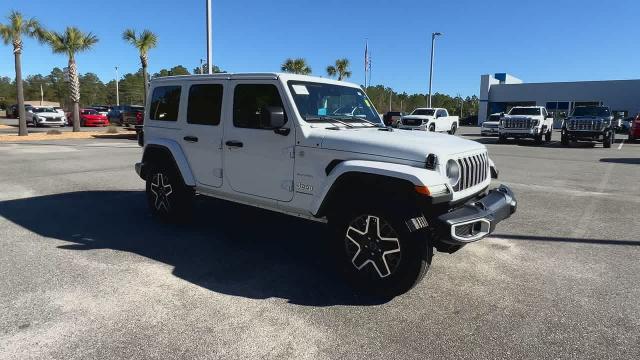 Used 2024 Jeep Wrangler 4-Door Sahara with VIN 1C4PJXEN7RW156149 for sale in Jesup, GA