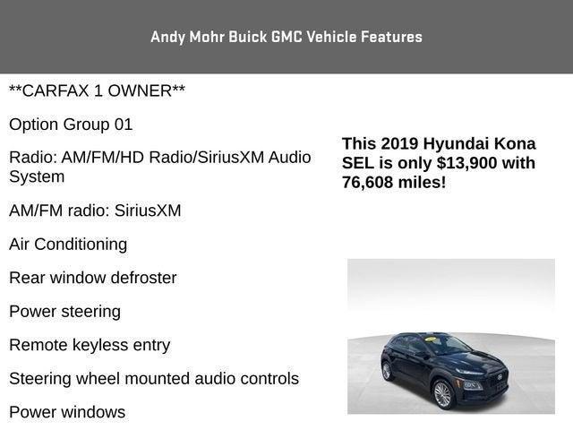 2019 Hyundai KONA Vehicle Photo in Fishers, IN 46038
