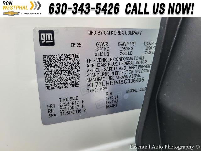 2025 Chevrolet Trax Vehicle Photo in AURORA, IL 60503-9326
