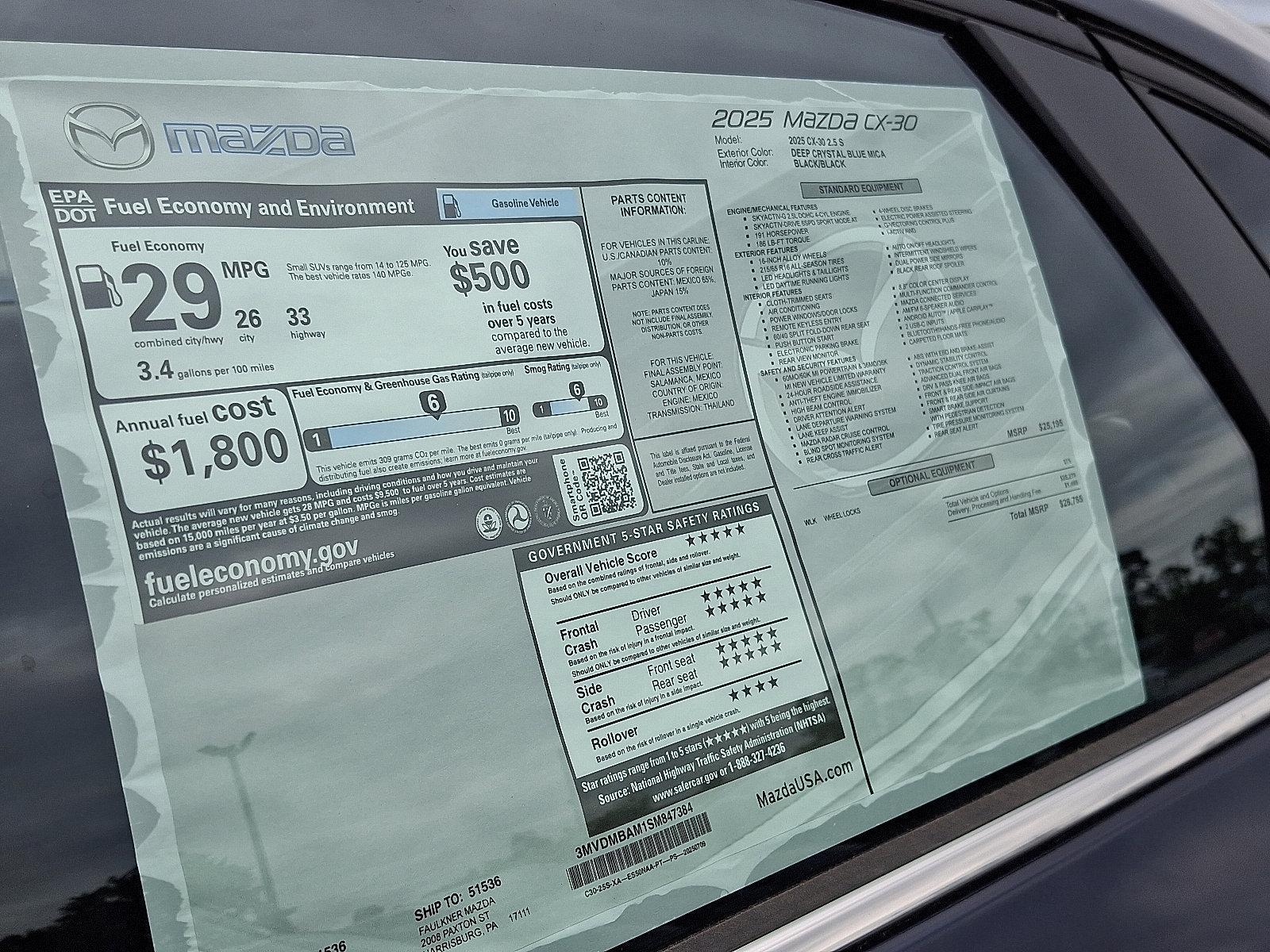 2025 Mazda CX-30 Vehicle Photo in Harrisburg, PA 17111