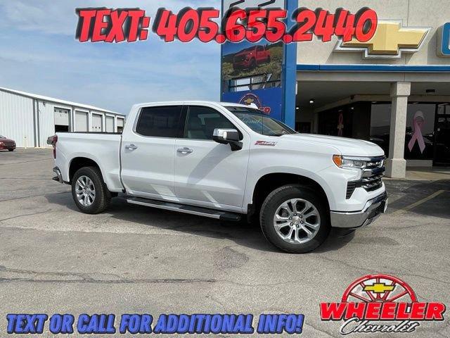 Summit White 2026 Chevrolet Silverado 1500 LTZ Crew Cab 4WD Pickup Truck Four-Wheel Drive Automatic