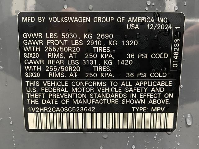 2025 Volkswagen Atlas Vehicle Photo in Appleton, WI 54913