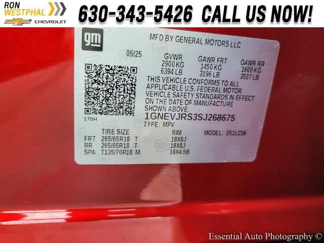 2025 Chevrolet Traverse Vehicle Photo in AURORA, IL 60503-9326