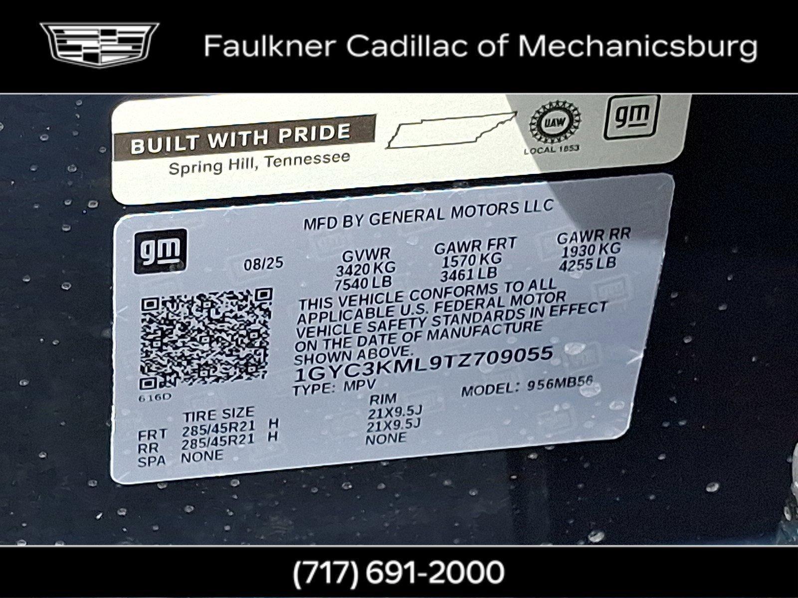 2026 Cadillac VISTIQ Vehicle Photo in MECHANICSBURG, PA 17050-1707