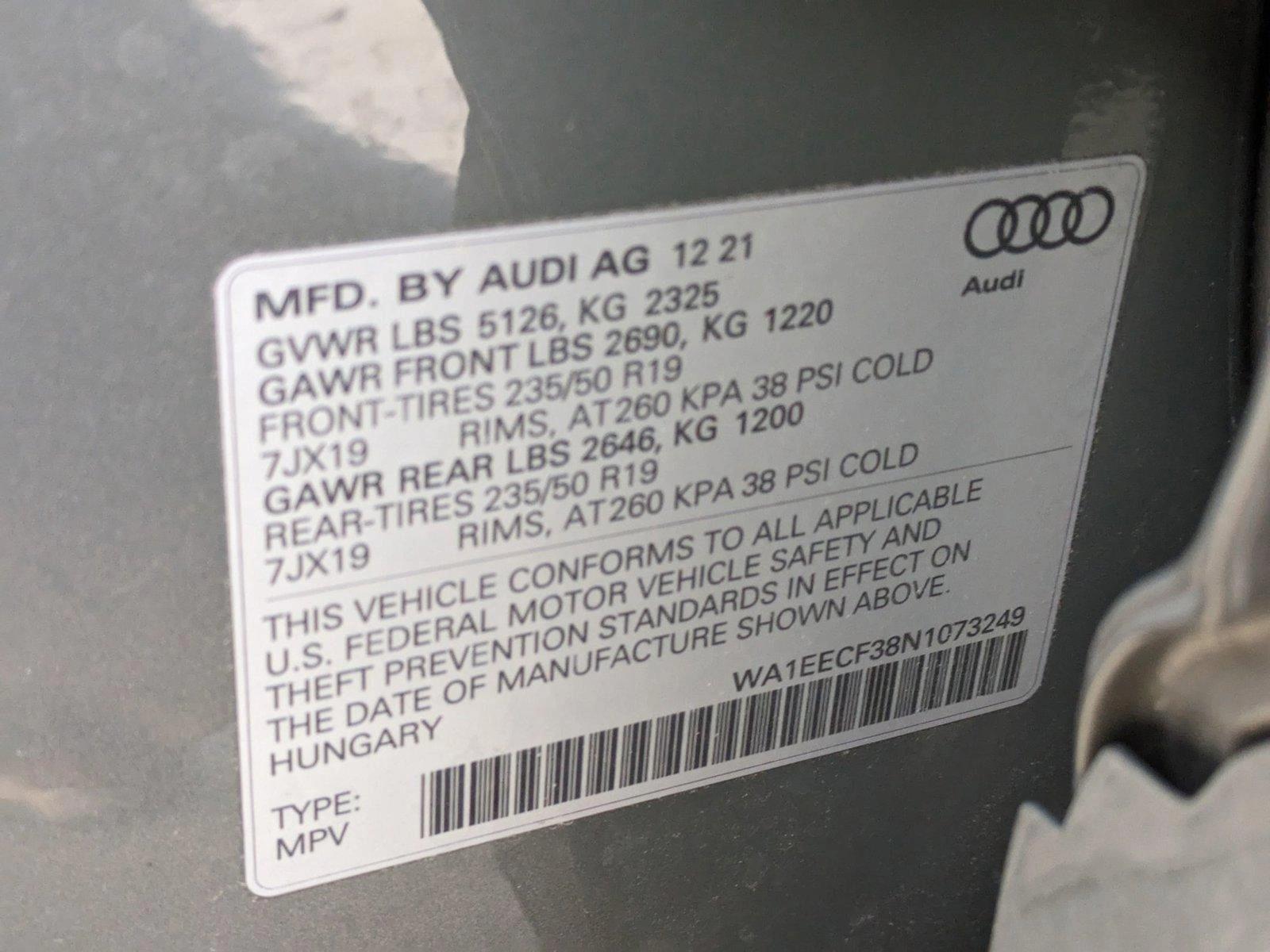 2022 Audi Q3 Vehicle Photo in Rockville, MD 20852