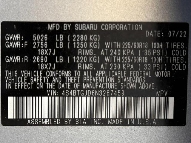 2022 Subaru Outback Vehicle Photo in Appleton, WI 54914