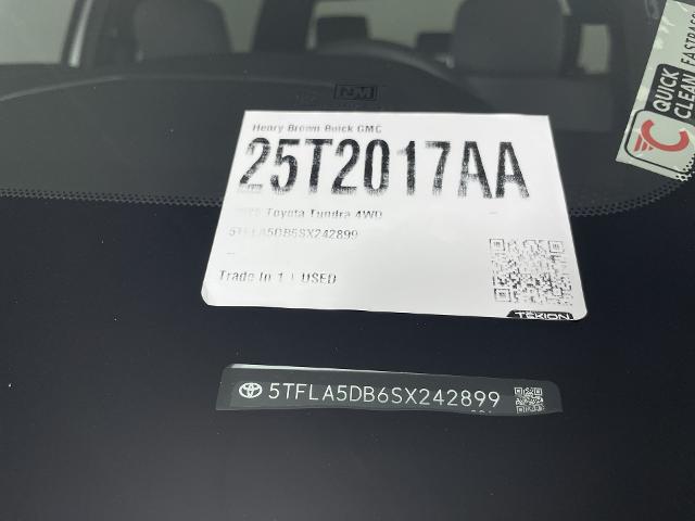 2025 Toyota Tundra Vehicle Photo in GILBERT, AZ 85297-0402