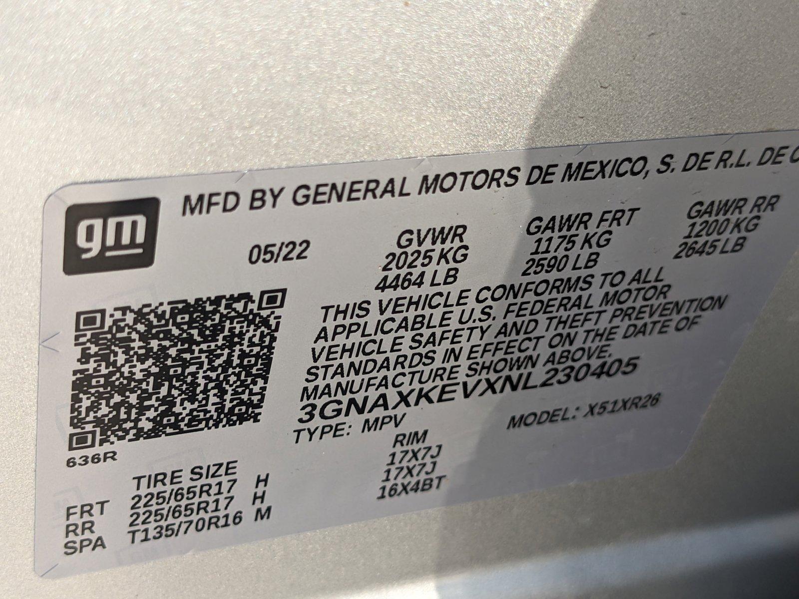 2022 Chevrolet Equinox Vehicle Photo in MIAMI, FL 33172-3015