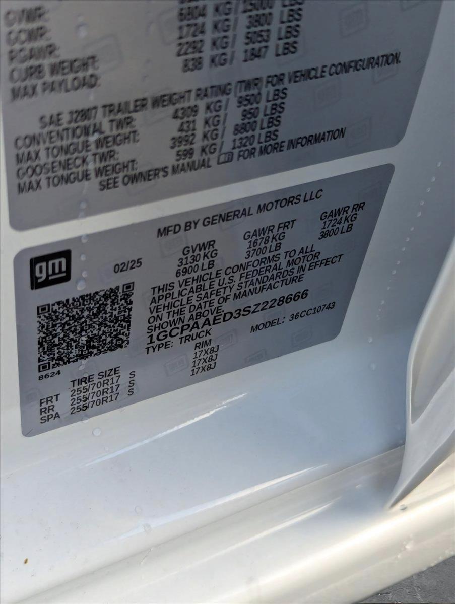 2025 Chevrolet Silverado 1500 Vehicle Photo in GREENACRES, FL 33463-3207