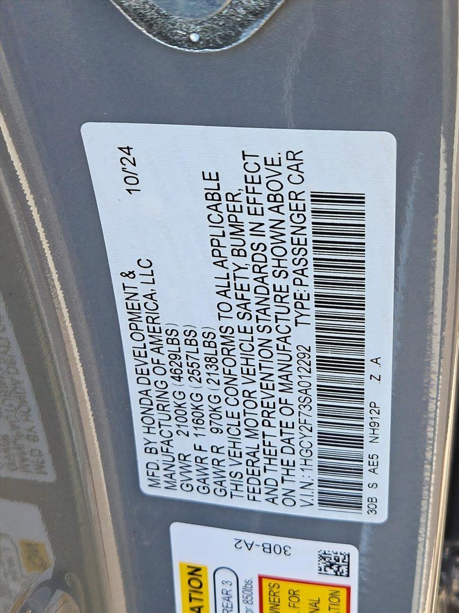 2025 Honda Accord Hybrid Vehicle Photo in Clearwater, FL 33764