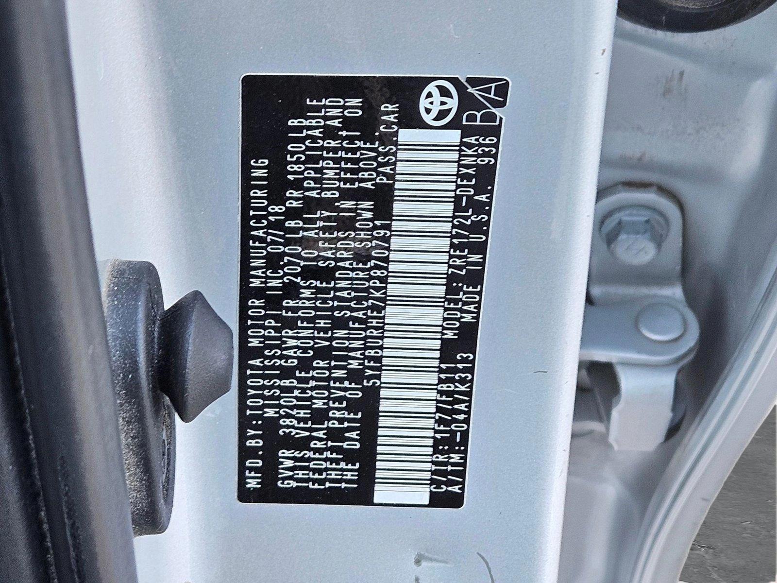 2019 Toyota Corolla Vehicle Photo in AMARILLO, TX 79103-4111