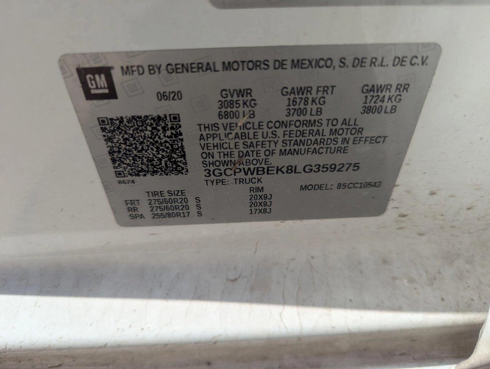 2020 Chevrolet Silverado 1500 Vehicle Photo in CORPUS CHRISTI, TX 78412-4902