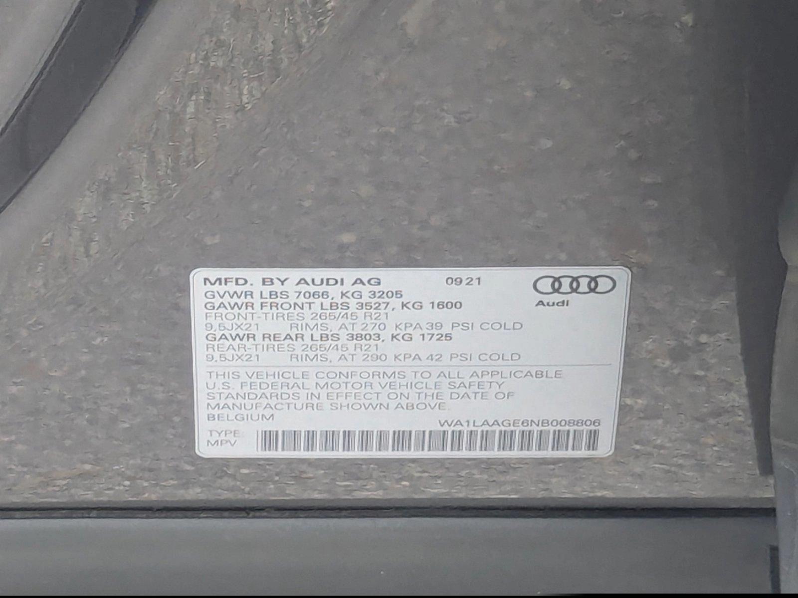 2022 Audi e-tron Vehicle Photo in Delray Beach, FL 33444