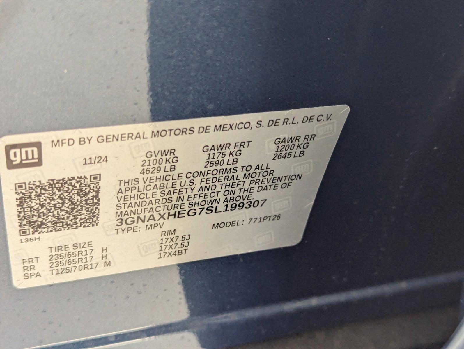 2025 Chevrolet Equinox Vehicle Photo in PEMBROKE PINES, FL 33024-6534